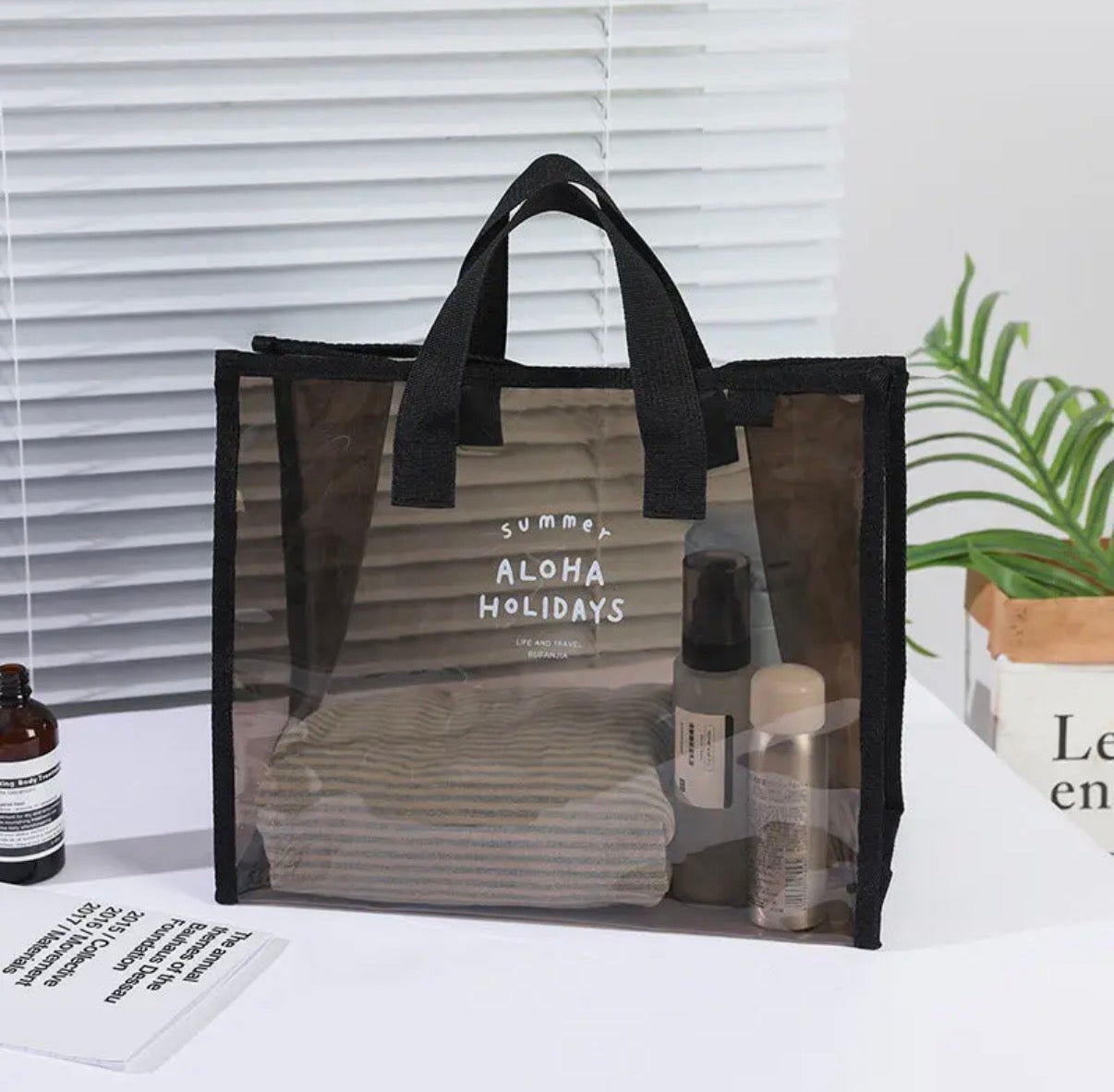 Large Clear Tote Handbag