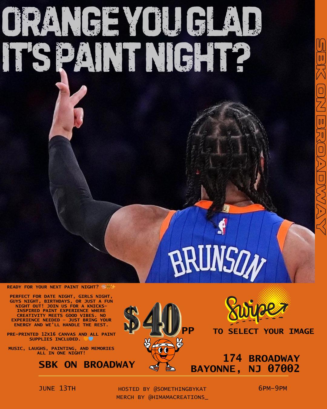 Orange you glad it is paint night?