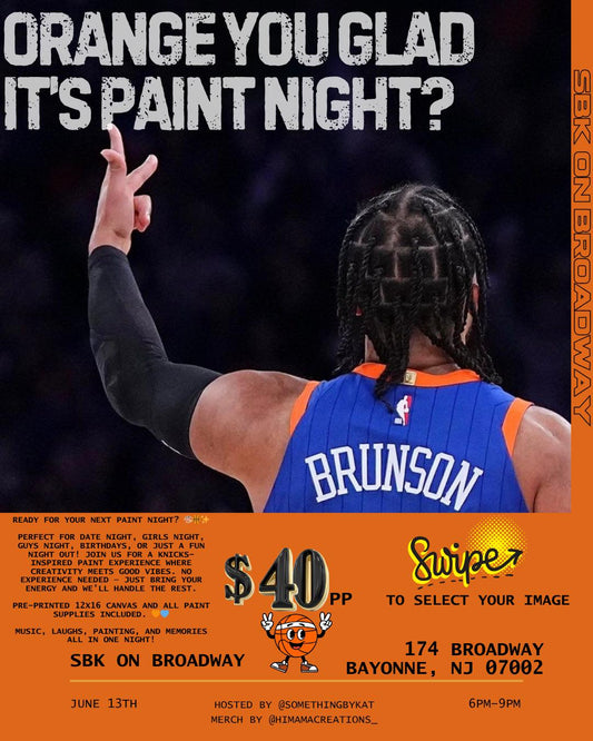 Orange you glad it is paint night?